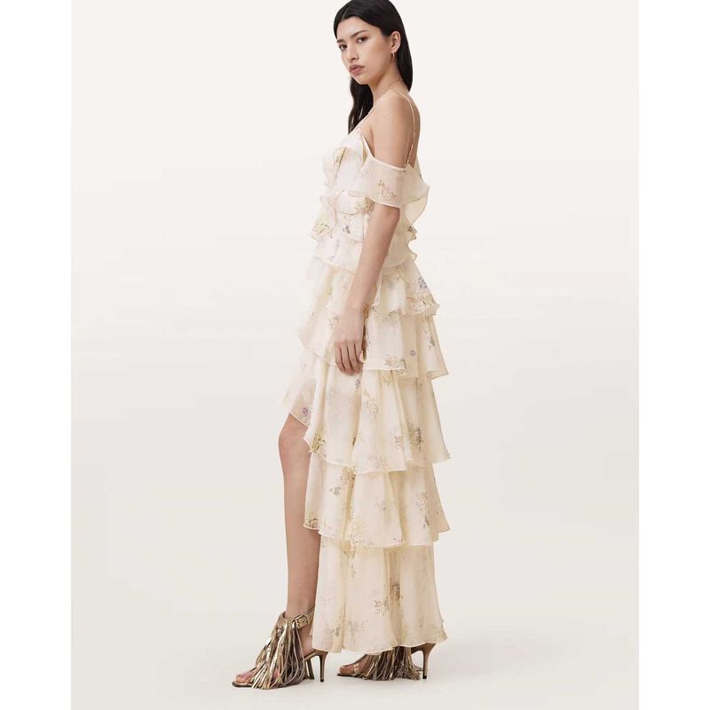 AllSaints Sienna Ruffled Maxi Dress image number 3
